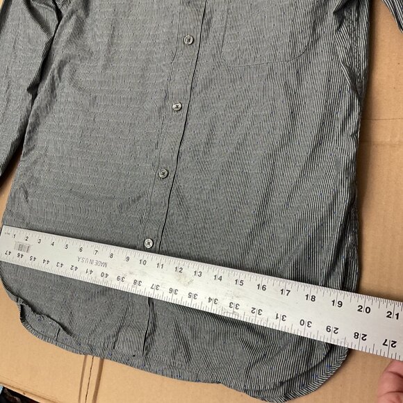 Banana Republic Mens Slim Fit Soft Wash Striped Button-Down Shirt M Cotton Blend - Picture 6 of 6